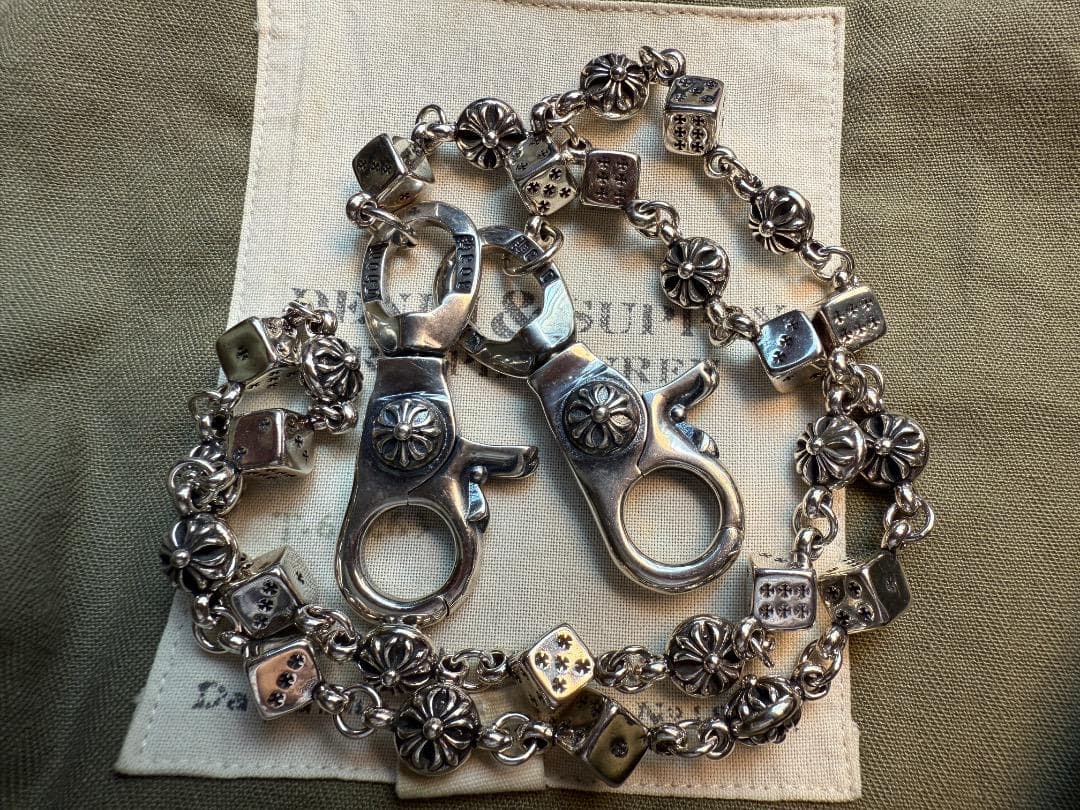 【Dice × Flower ウォレットチェーン】 重厚で存在感QBSZSZ？