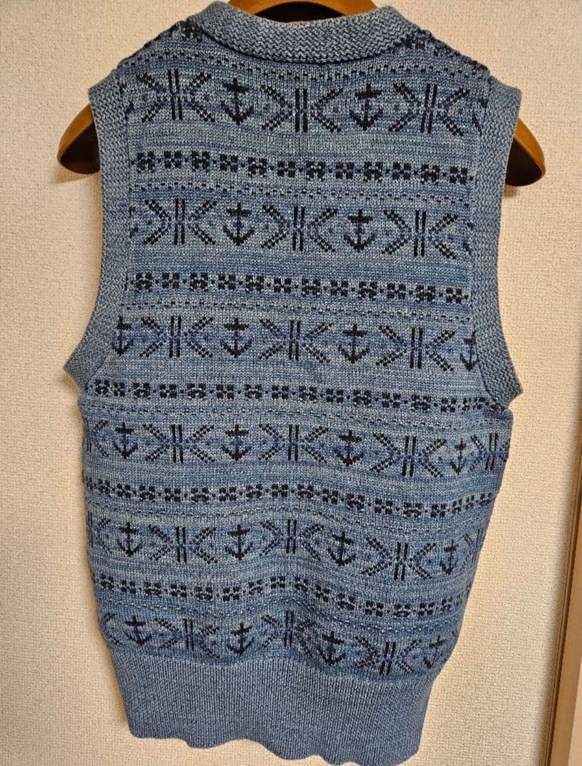 RRL ダブルアールエル インディゴフェアアイルニットベスト Mサイズ 美品