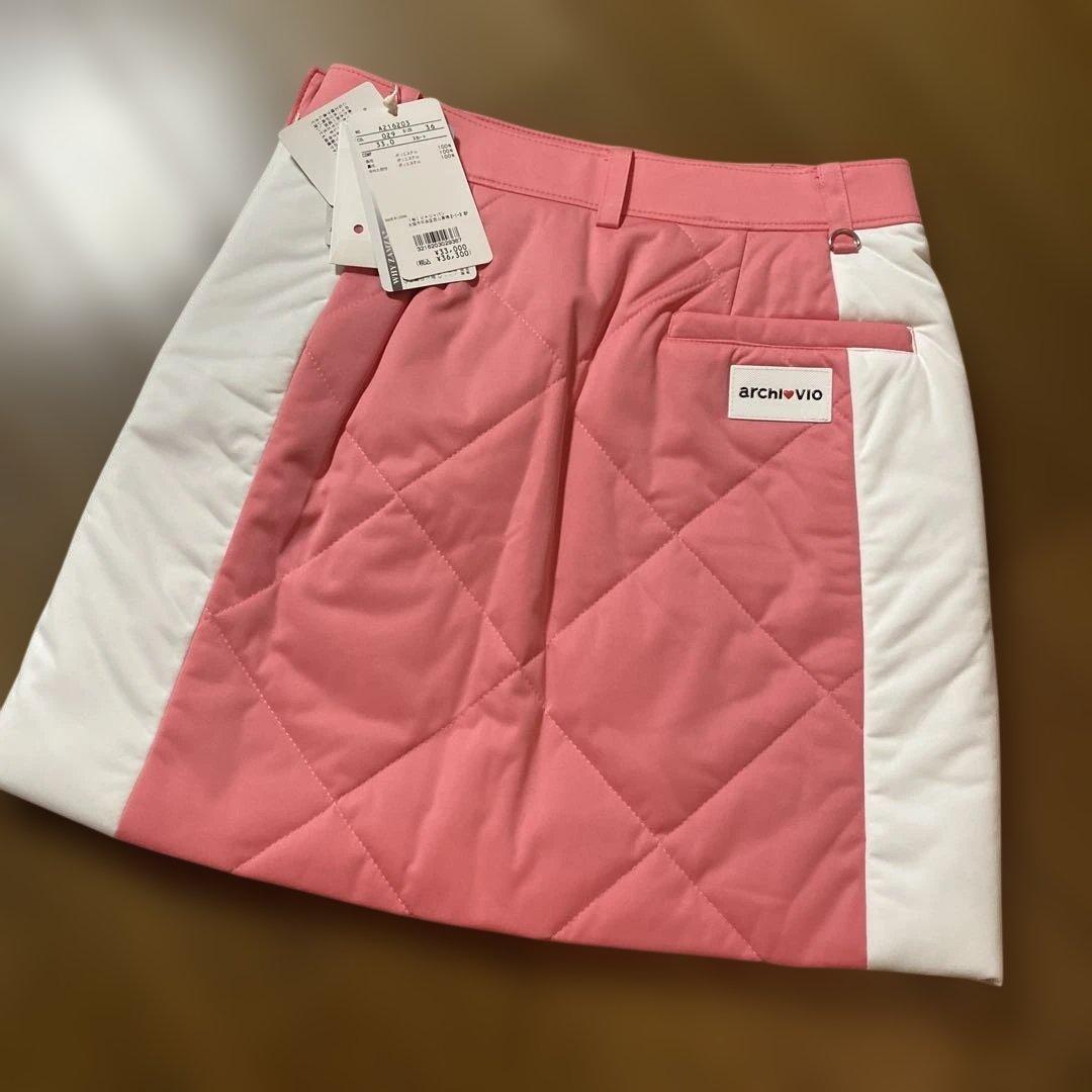 【新品未使用】archivio ゴルフ 中綿入りスカート サイズ36