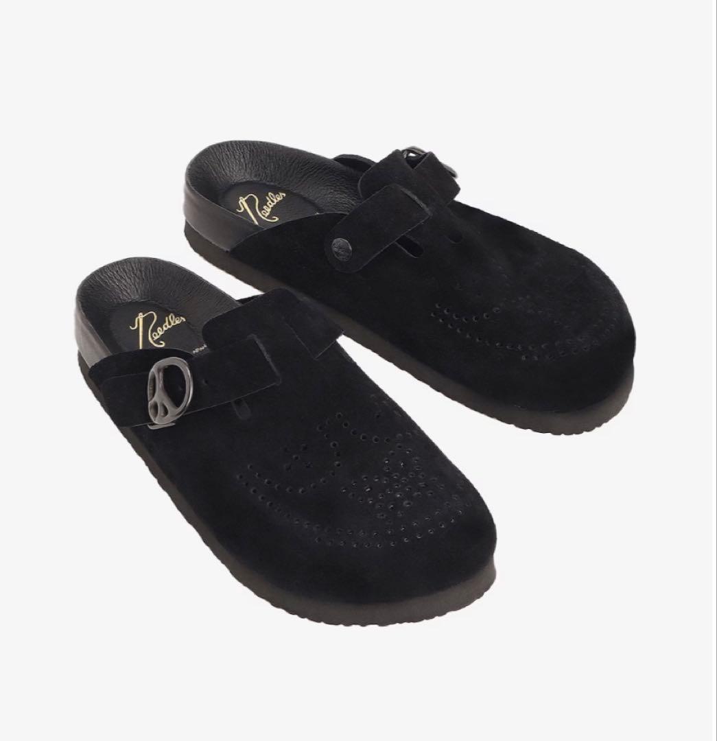 d*3様 Needles 黒 スエード クロッグサンダル サイズ9(最終値下げ)