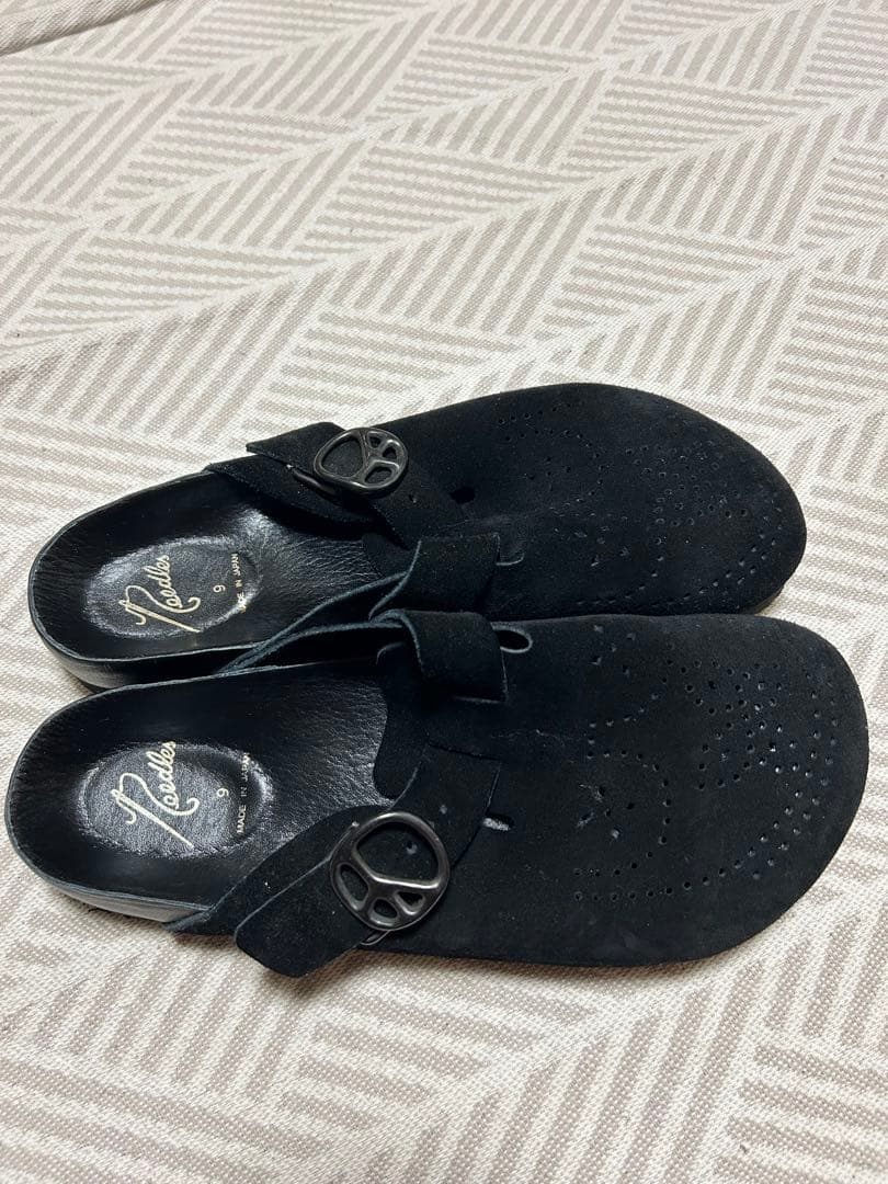 d*3様 Needles 黒 スエード クロッグサンダル サイズ9(最終値下げ)
