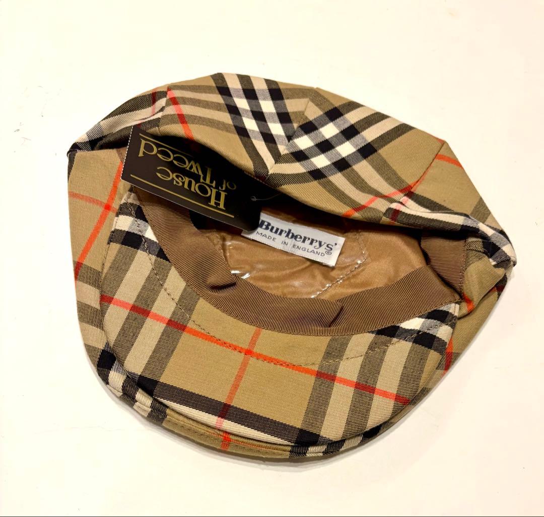 新品タグ付☆バーバリー　キャスケット　ハンチング　キャップ　チェック　帽子 美品