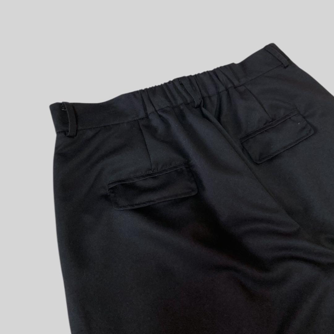 パンツ SPLIT TUCK SUPER BAGGY SLACKS (BLK) 3118