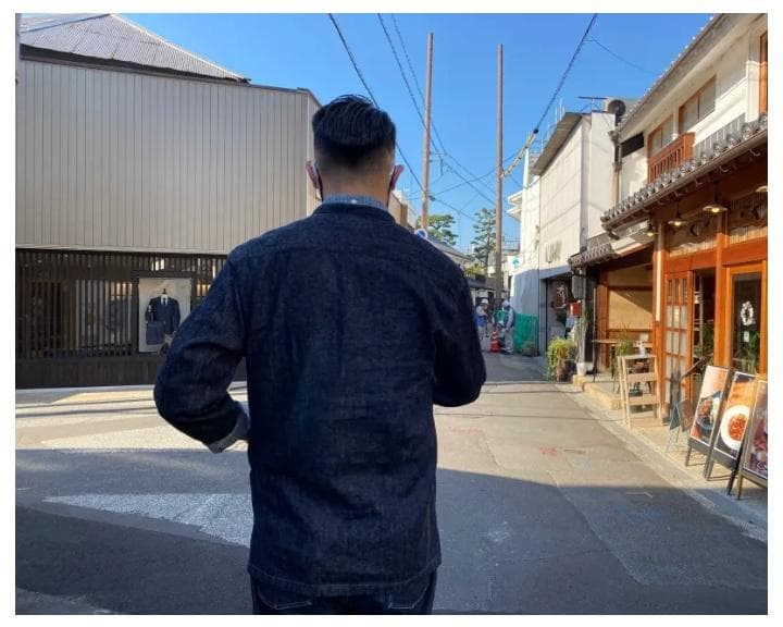 GZ-MPOL-0310 graphzero マリンプルオーバーシャツ　デニム