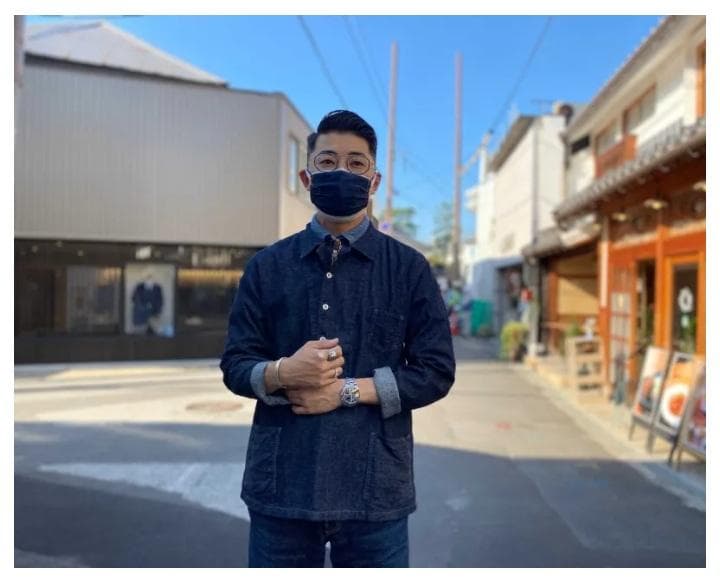 GZ-MPOL-0310 graphzero マリンプルオーバーシャツ　デニム