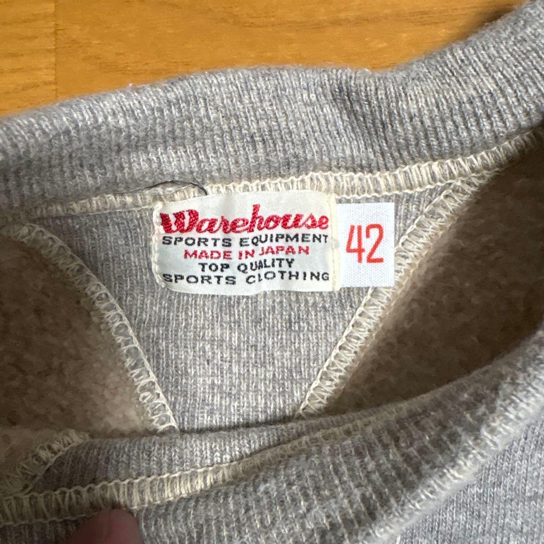 WAREHOUSE（ウエアハウス）スウェット 42 グレー 両v
