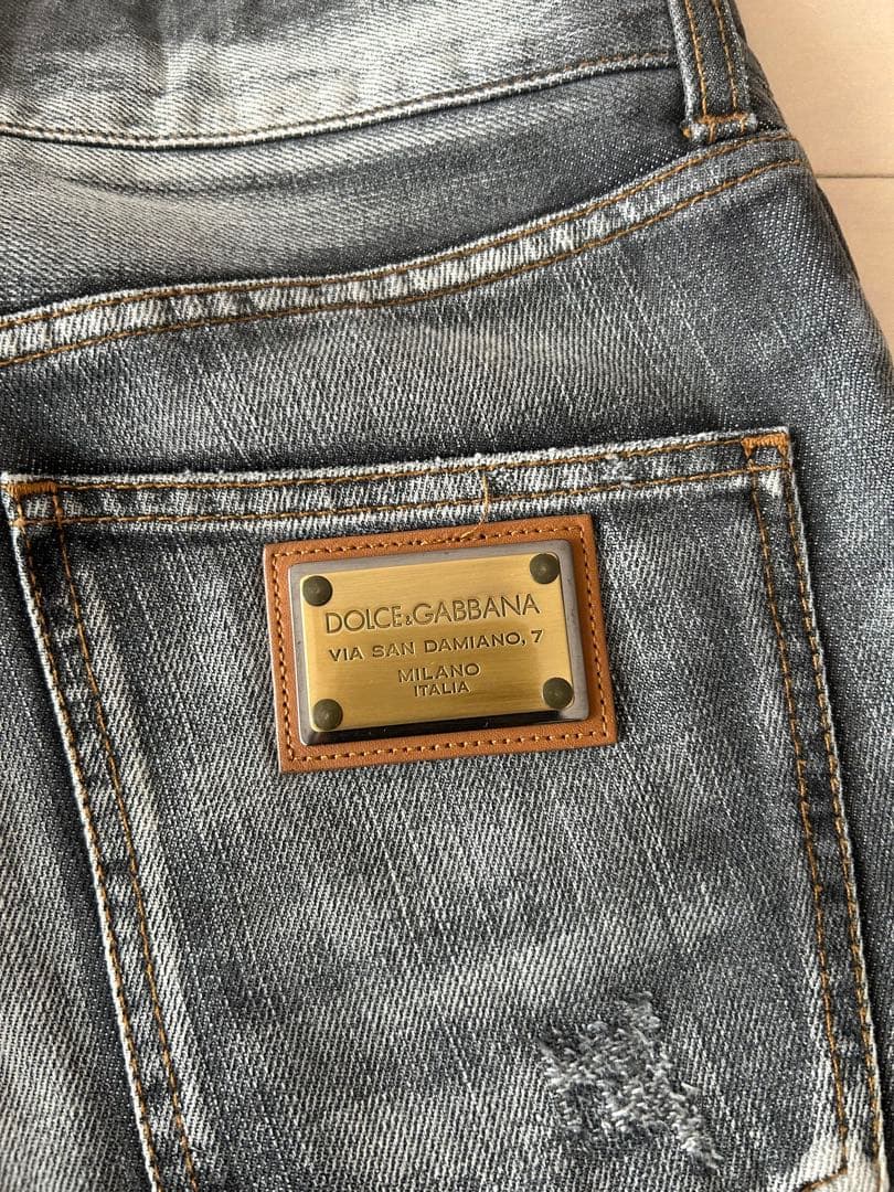 Dolce & Gabbana ダメージ加工デニムパンツ サイズ44