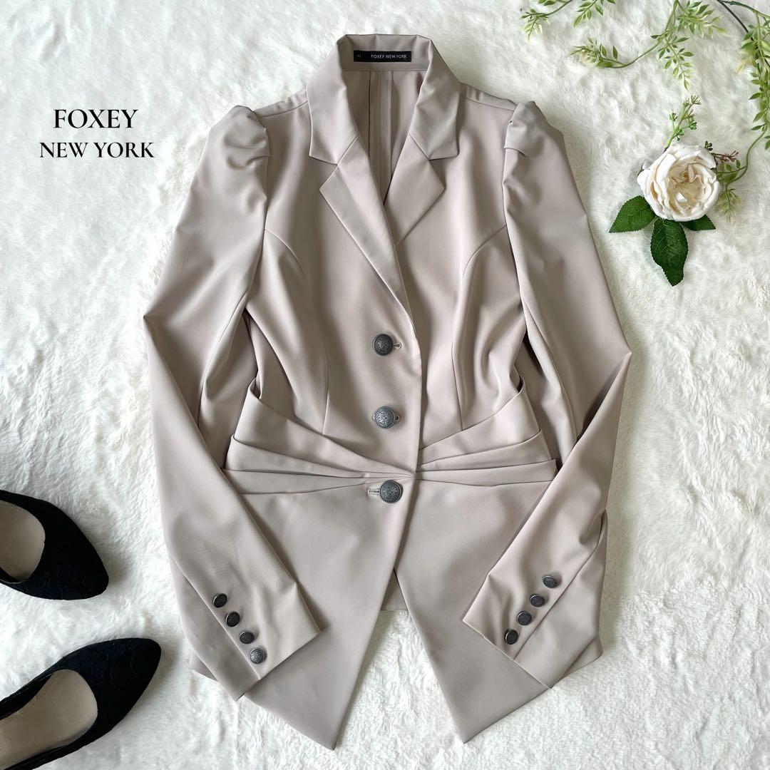 FOXEY フォクシーニューヨーク ストレッチ テーラードジャケット 38 M