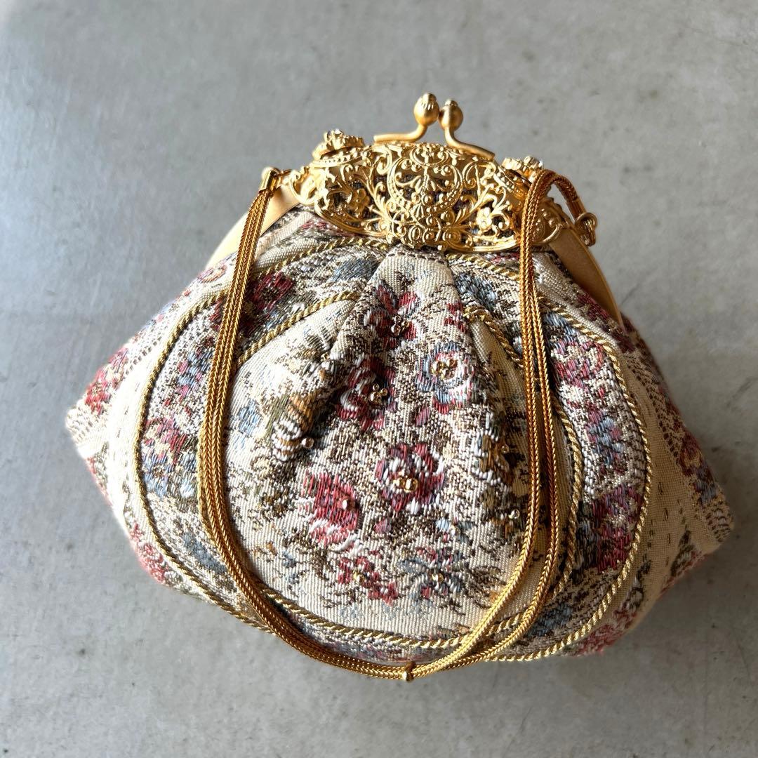 【和装バッグ】ハンドバッグ　パーティーバッグ　がま口