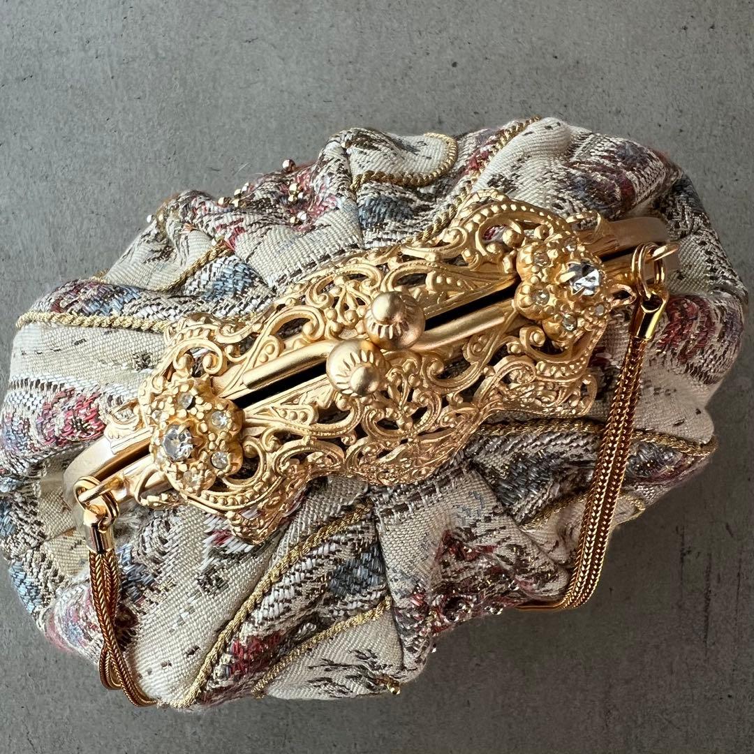 【和装バッグ】ハンドバッグ　パーティーバッグ　がま口