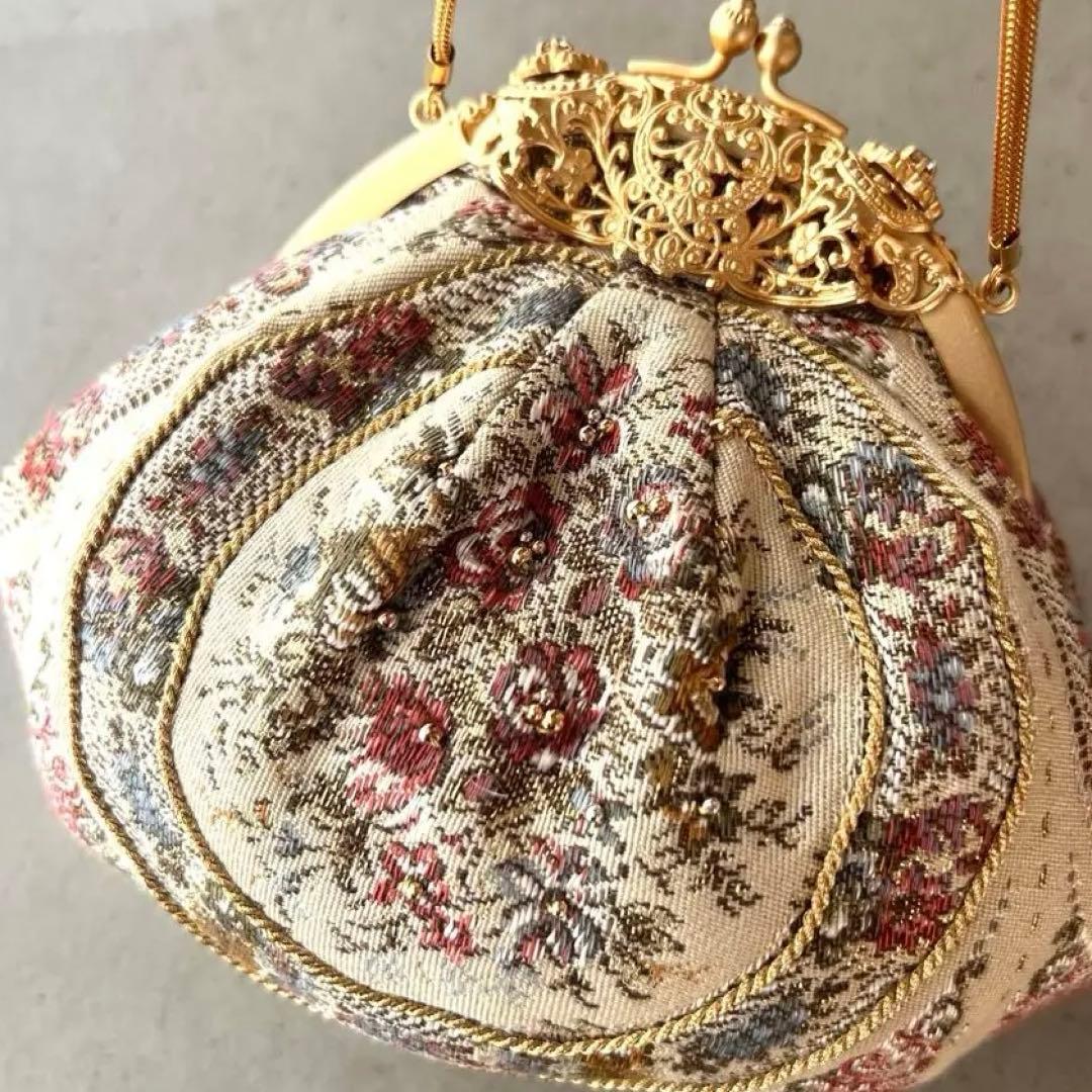 【和装バッグ】ハンドバッグ　パーティーバッグ　がま口