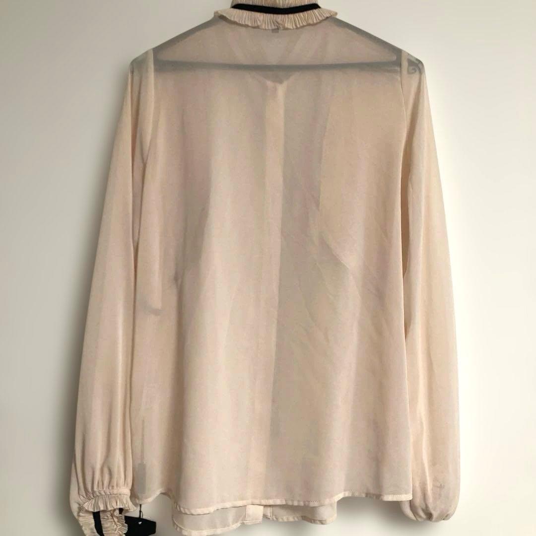 新品　タグ付　Sov./ ポリエステルシフォンブラウス