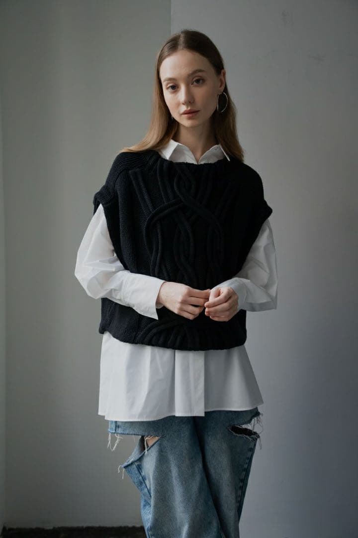 美品 maison de Dolce. chaleurvest black