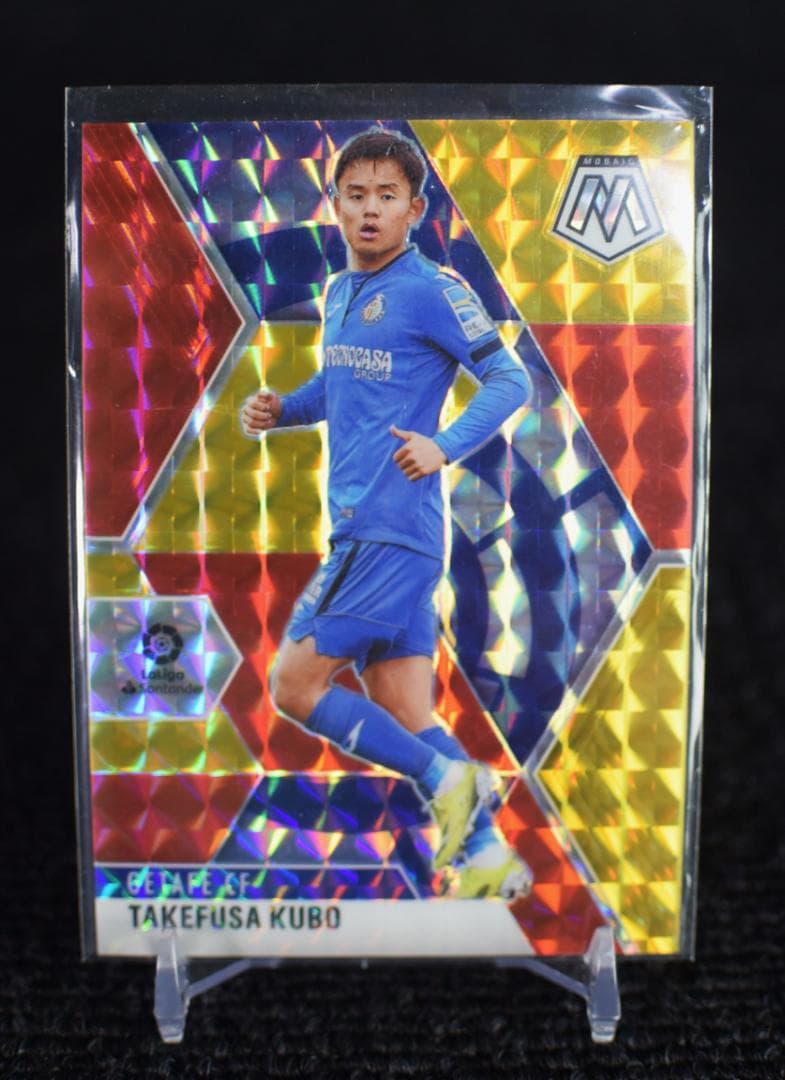 20-21 久保建英 Mosaic La Liga Red & Gold /88