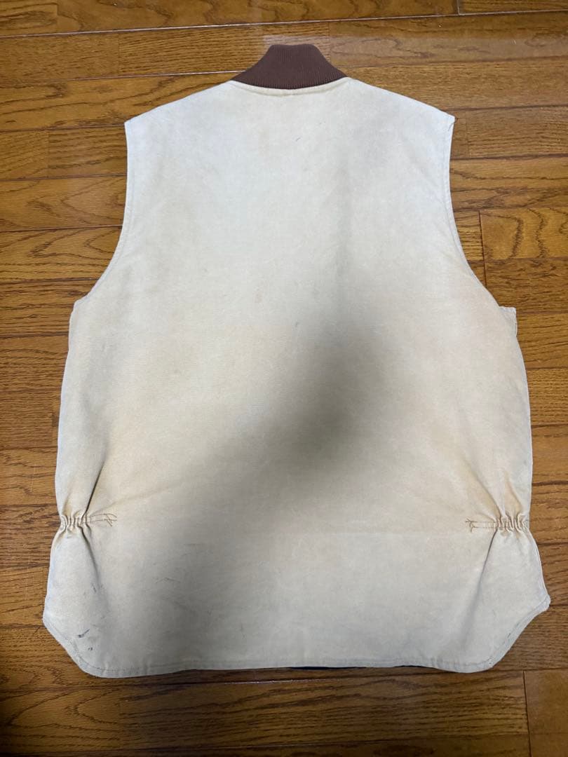 Carhartt カーハート ダック ベスト 古着 ベージュ