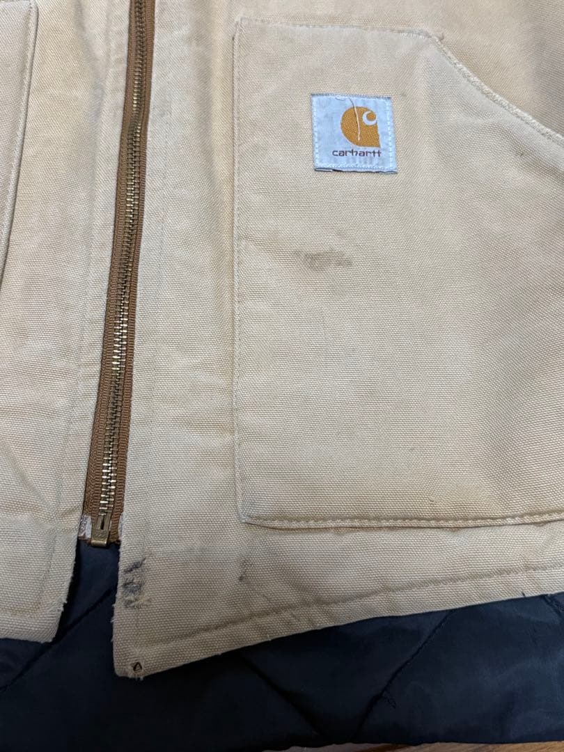 Carhartt カーハート ダック ベスト 古着 ベージュ
