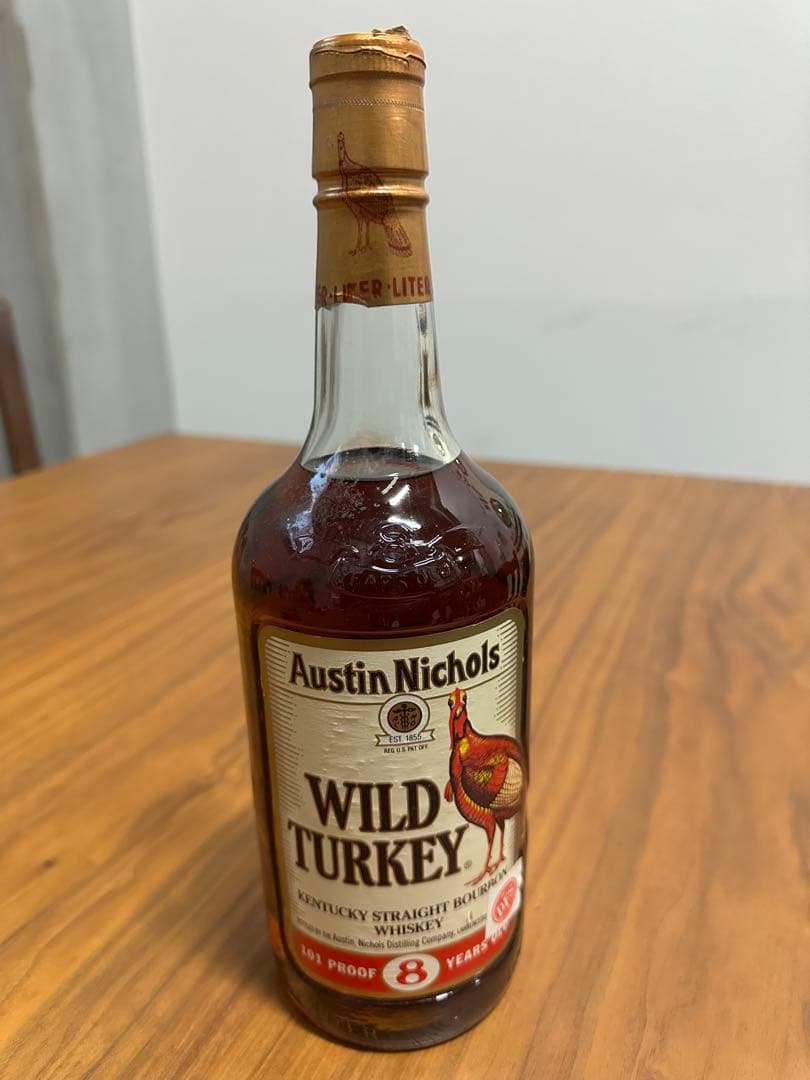 Wild Turkey 8年 101プルーフ ウイスキー　未開栓 1000ml