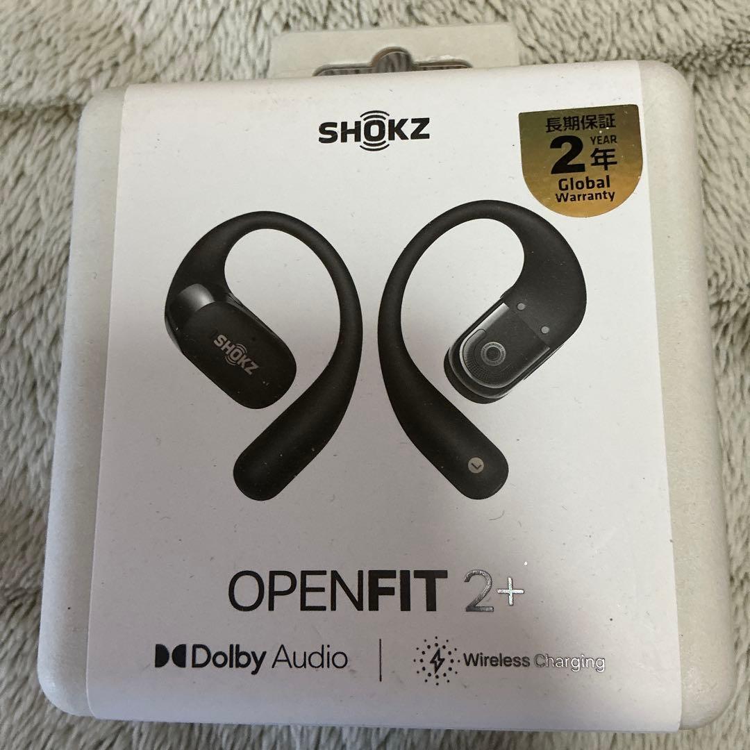 SHOKZ OPENFIT 2+ ブラック　新品未開封　ケースと保証書付き