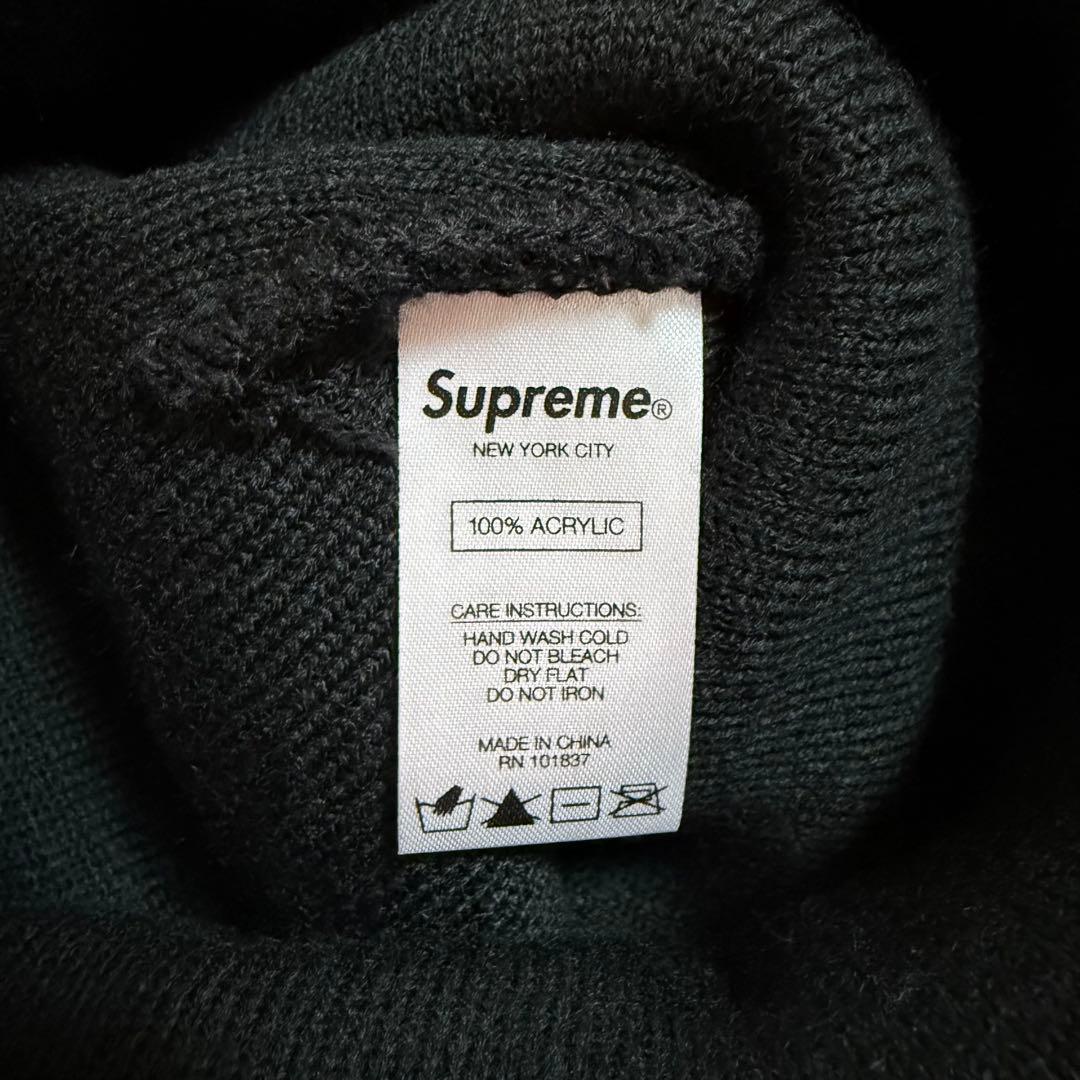 ほぼ未使用 Supreme Outline Beanie ブラック 19aw