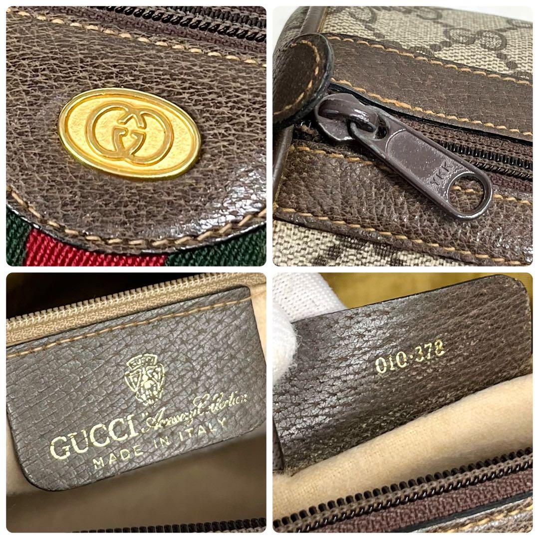 ✨極美品✨☘️GUCCI☘️✨ミニボストンバッグ✨シェリー✨GG柄✨PVCレザー✨