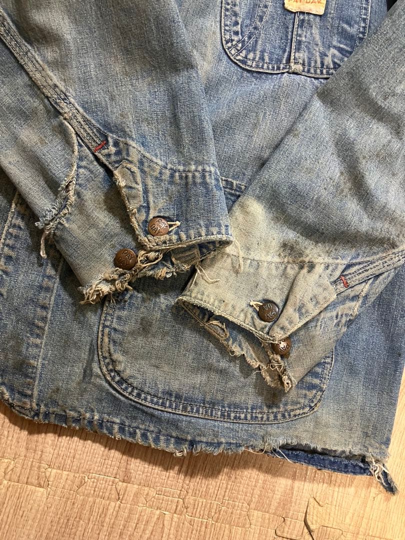 PAYDAY ペイデイ50'sカバーオール デニムジャケット ビッグサイズ　ボロ