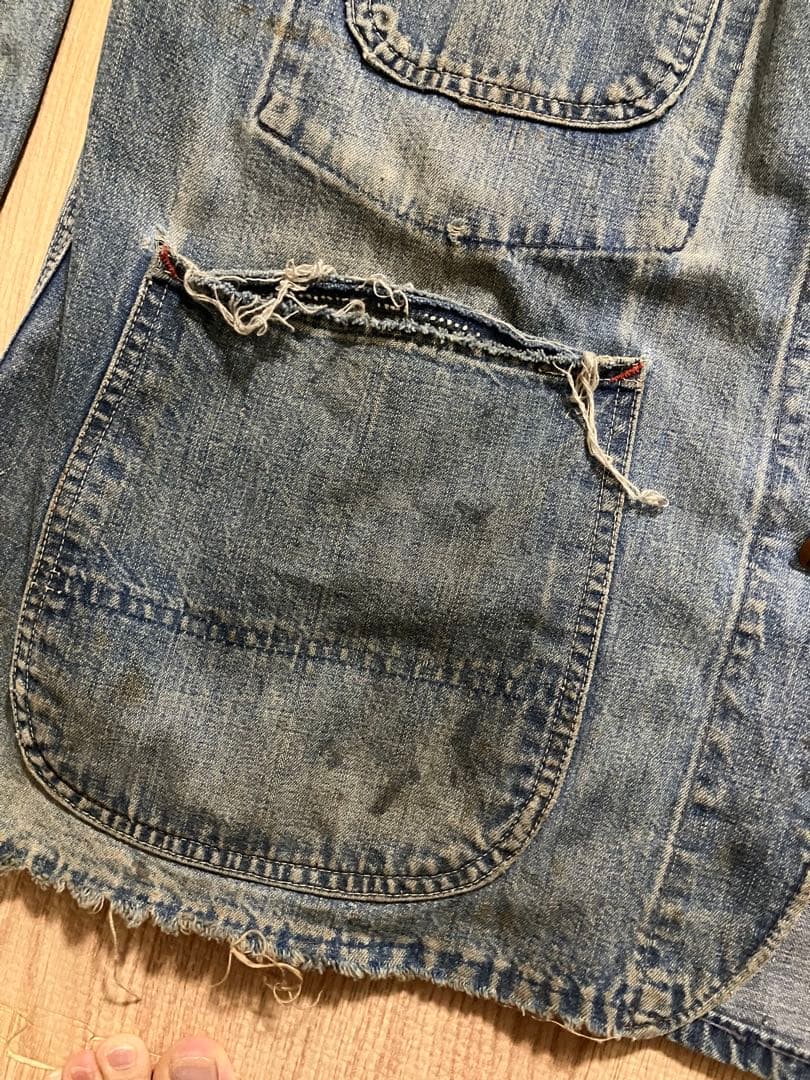 PAYDAY ペイデイ50'sカバーオール デニムジャケット ビッグサイズ　ボロ