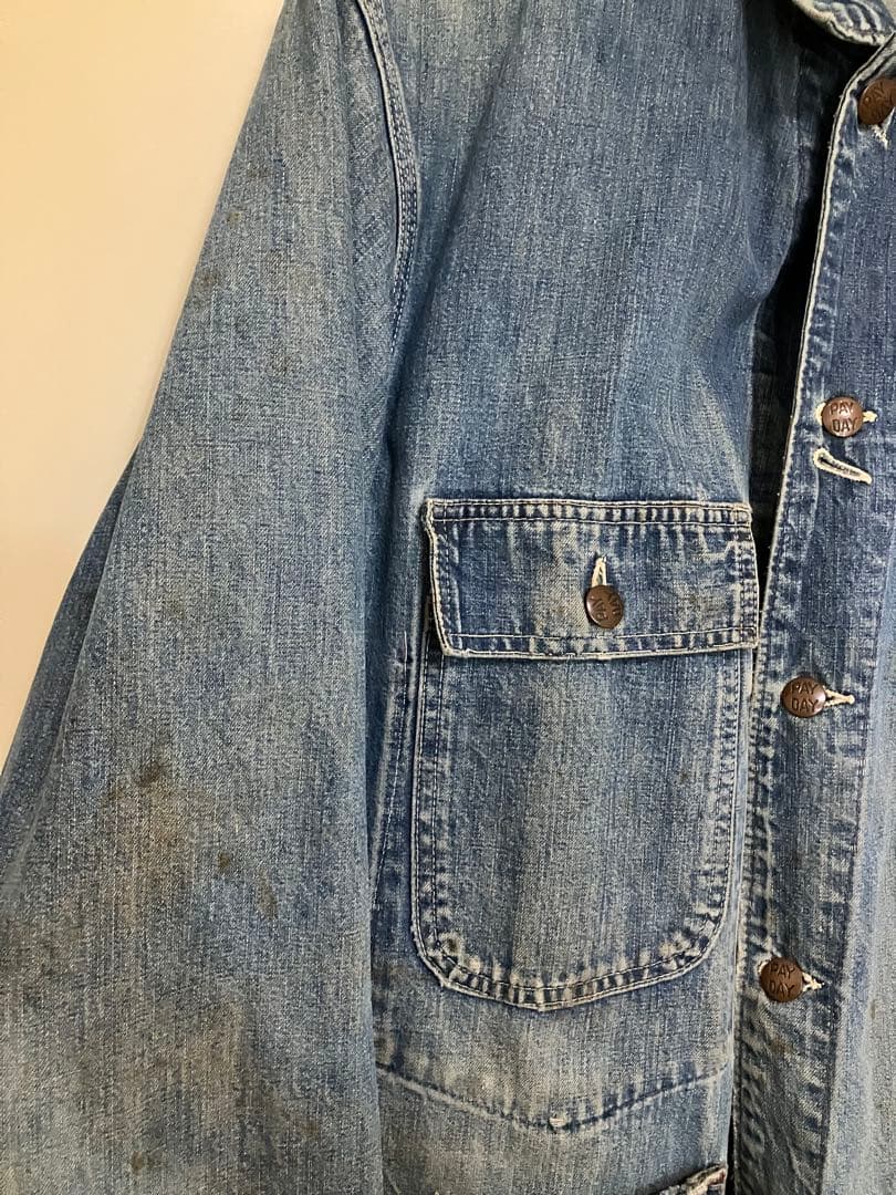 PAYDAY ペイデイ50'sカバーオール デニムジャケット ビッグサイズ　ボロ