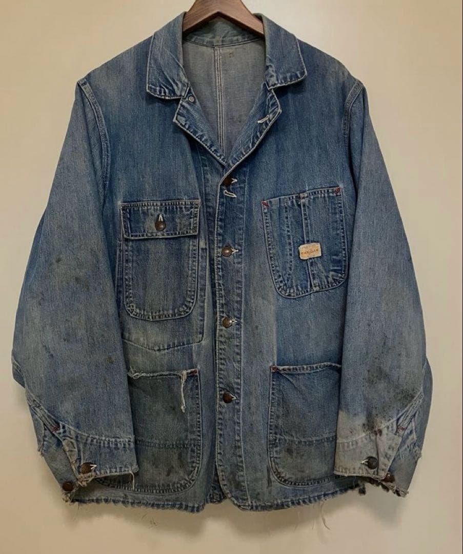 PAYDAY ペイデイ50'sカバーオール デニムジャケット ビッグサイズ　ボロ