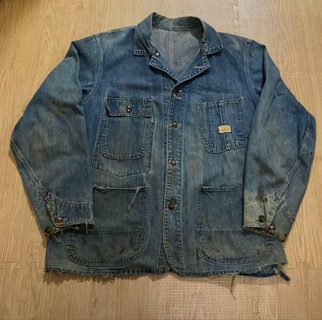PAYDAY ペイデイ50'sカバーオール デニムジャケット ビッグサイズ　ボロ