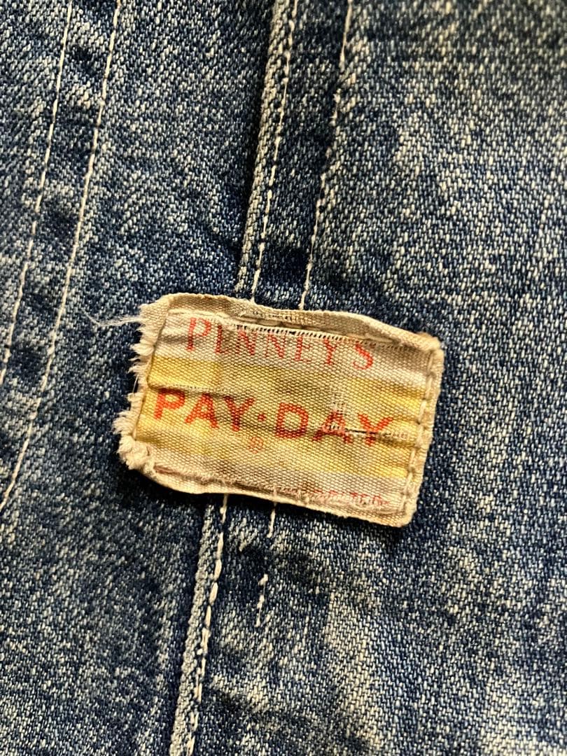 PAYDAY ペイデイ50'sカバーオール デニムジャケット ビッグサイズ　ボロ