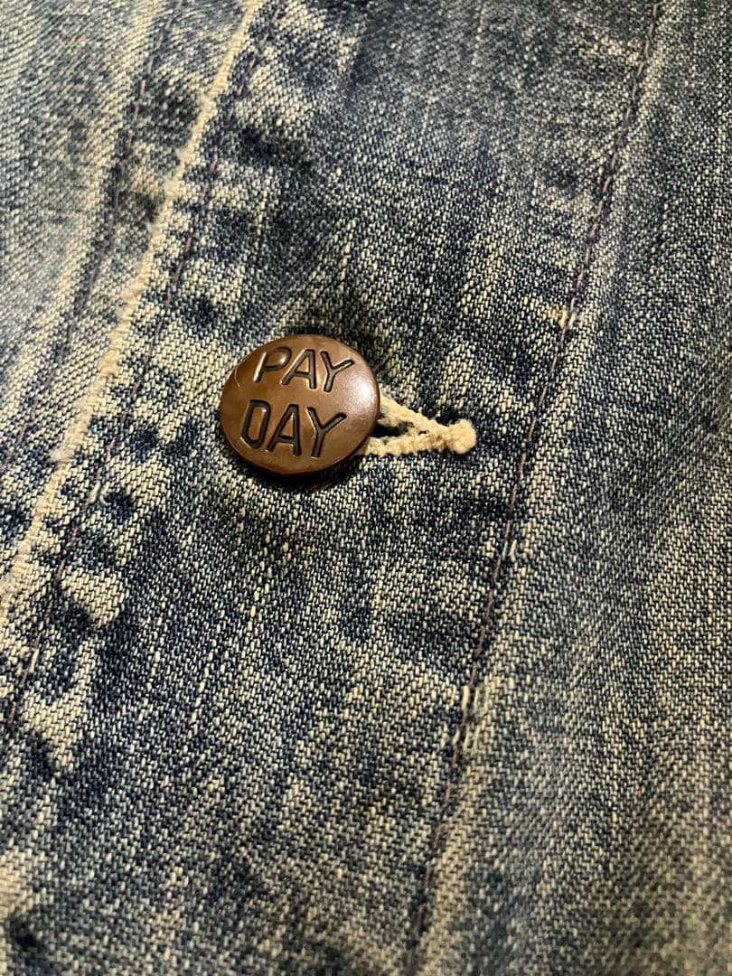 PAYDAY ペイデイ50'sカバーオール デニムジャケット ビッグサイズ　ボロ