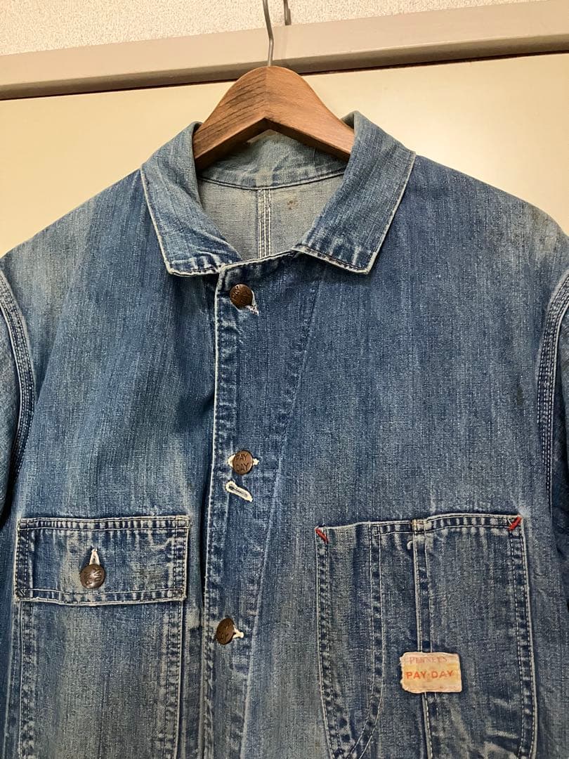 PAYDAY ペイデイ50'sカバーオール デニムジャケット ビッグサイズ　ボロ