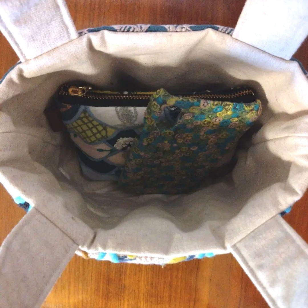 マーメイド　パッチワーク　バッグ　ミナペルホネン　ハンドメイド