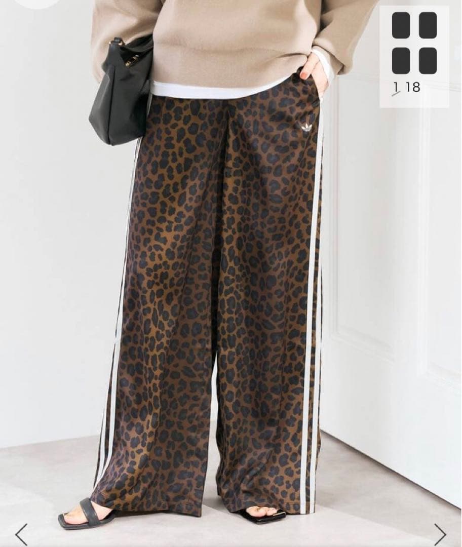 【新品】Spick and Span adidas レオパード パンツ