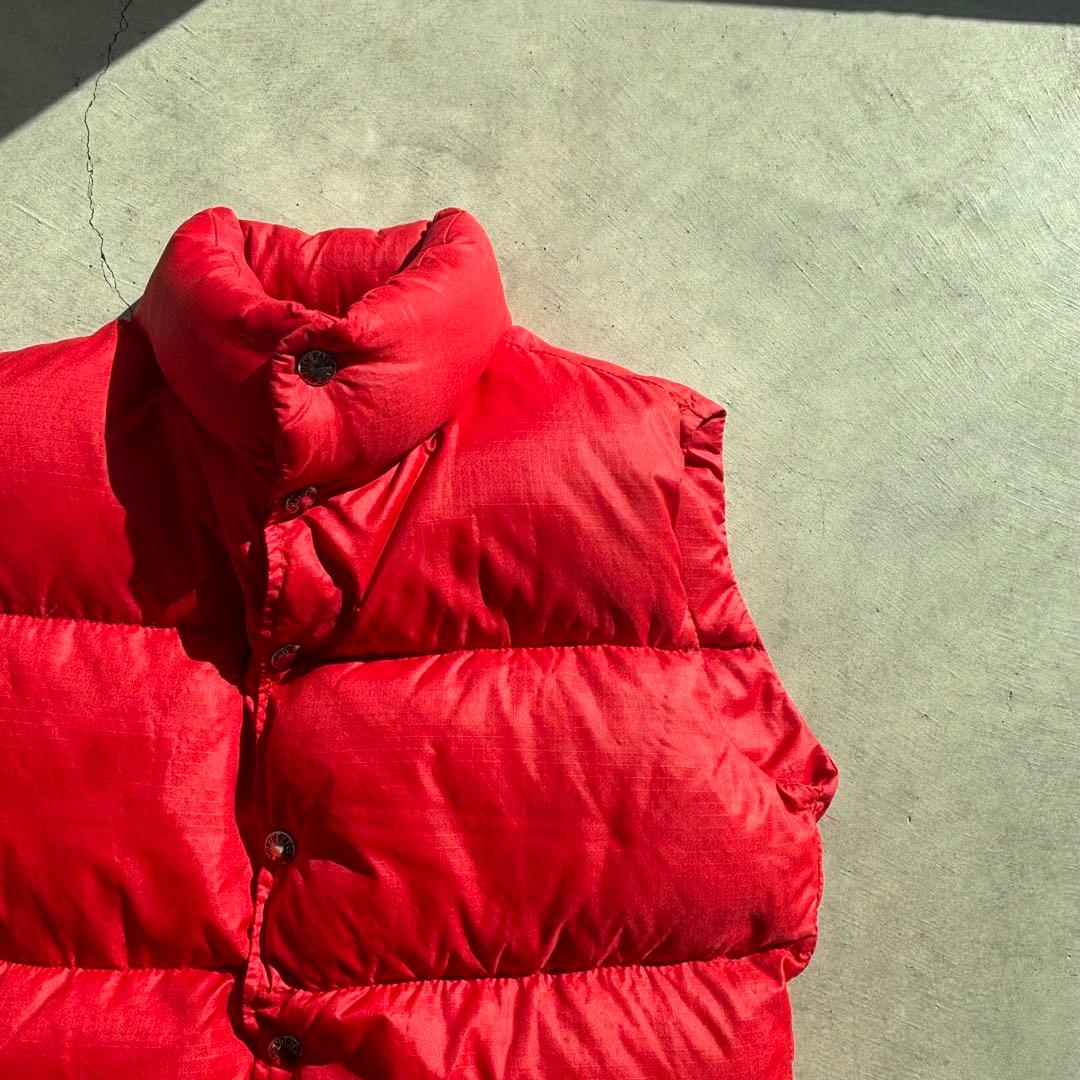 希少 茶タグ 70s ザノースフェイス north face レッド xs