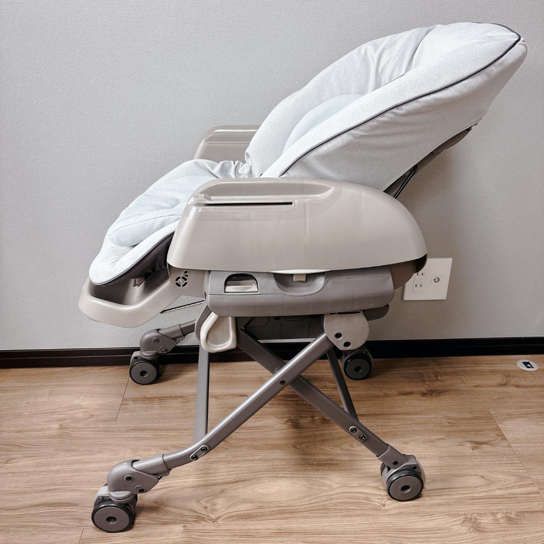 【極美品】コンビ ネムリラ AUTO SWING ミントグレー ハイローチェア