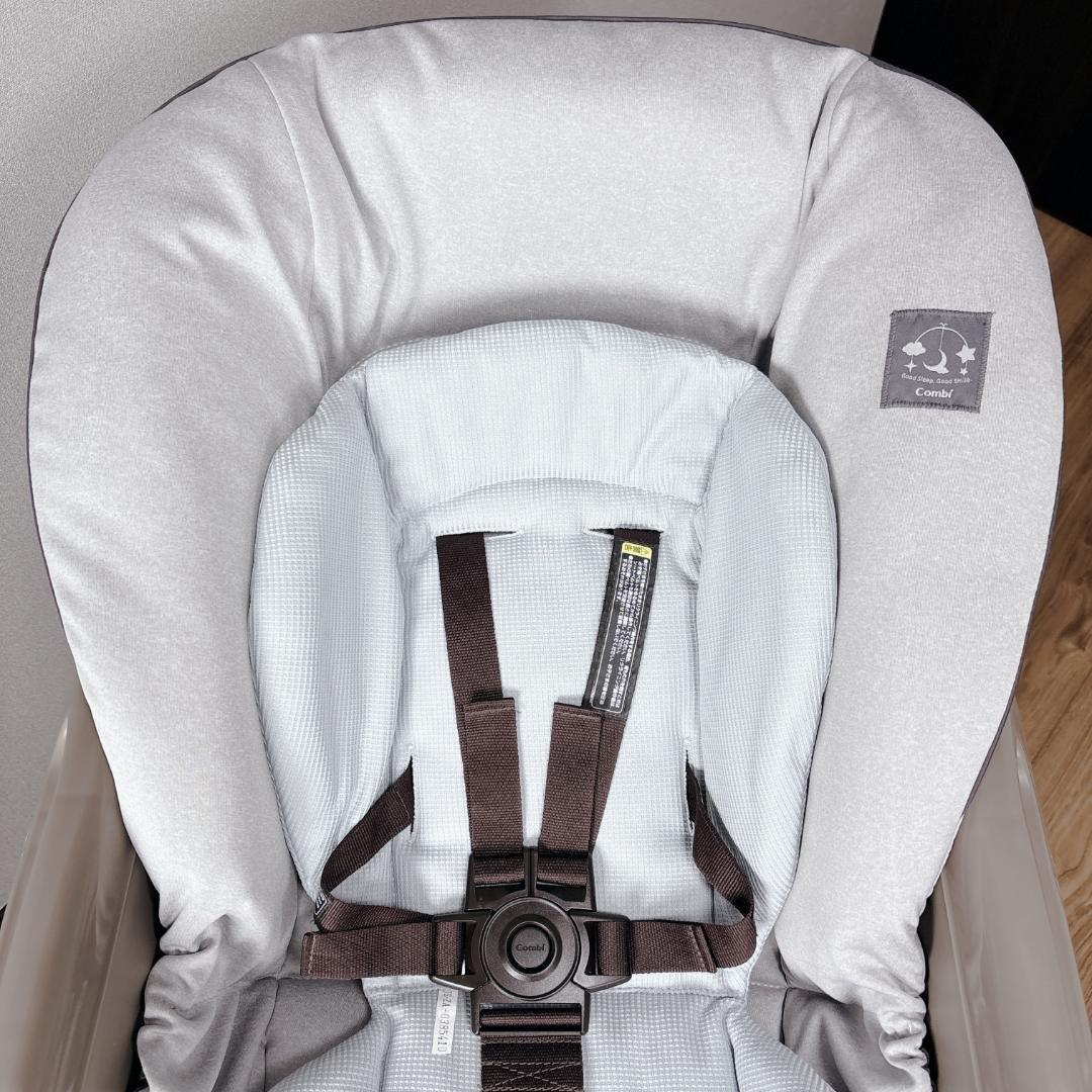 【極美品】コンビ ネムリラ AUTO SWING ミントグレー ハイローチェア