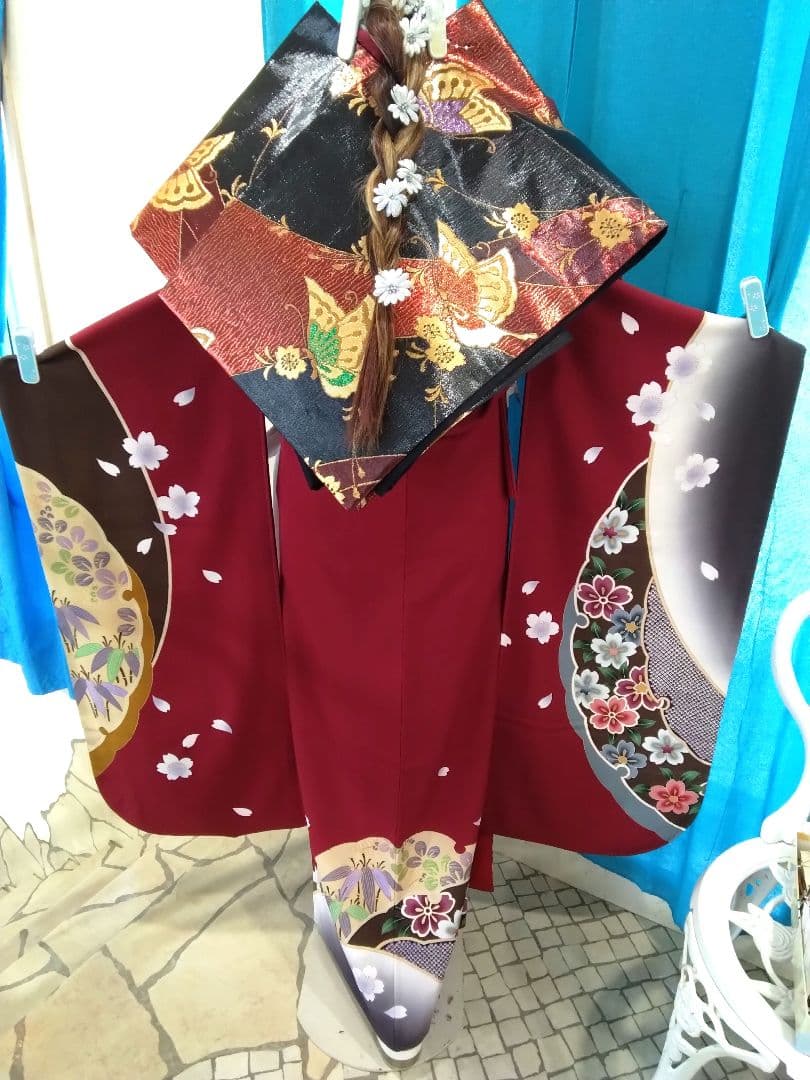 振袖フルセット、正絹振袖成人式、重ね衿、帯揚げ帯締め、西陣袋帯、襦袢、ガード加工