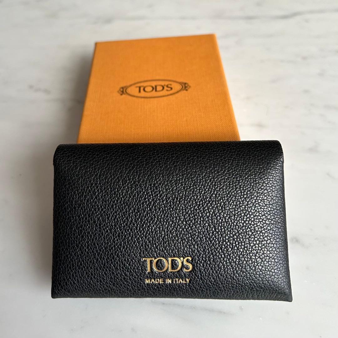 ★最終値下げ【新品未使用】トッズTod's　カードケース名刺入れ ブラック外箱有