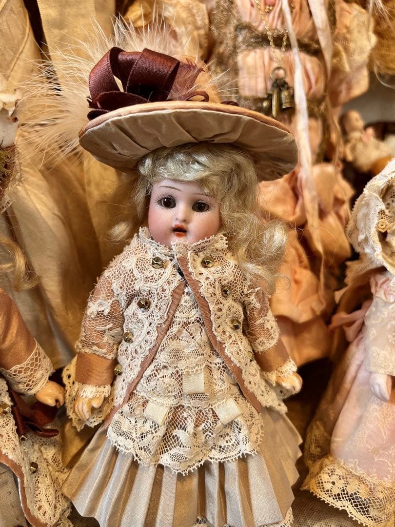 アンティークビスクドール ミニョネット　シモハルツインズ・:*+.