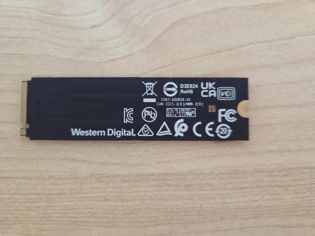 内蔵型SSD Western Digital Blue SN580 1TB NVMe SSD