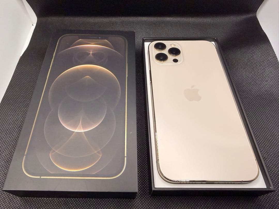 輝*き様 【美品】Apple iPhone 12 promax gold 128