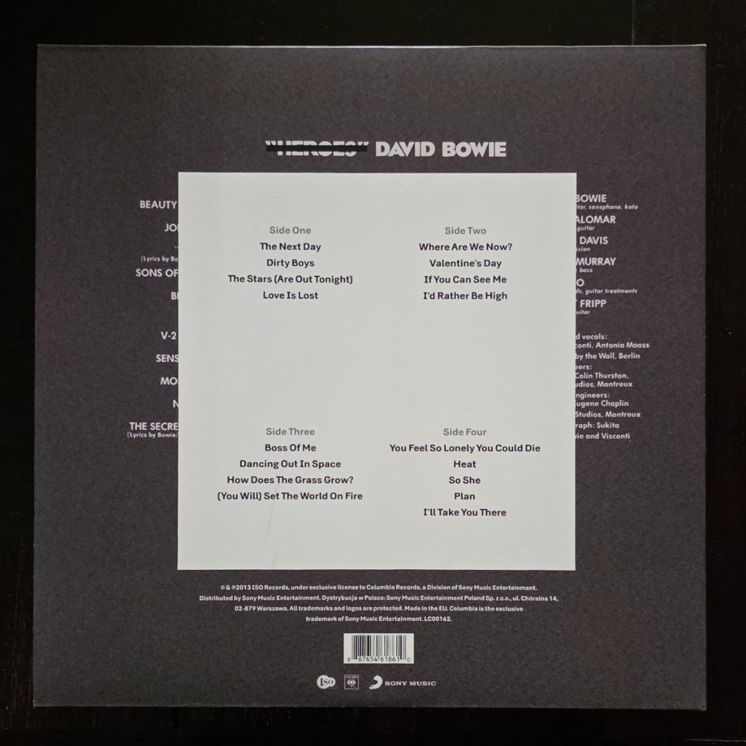 や*ん様 美品 デヴィッドボウイ 「The Next Day」 カラー２枚組LP