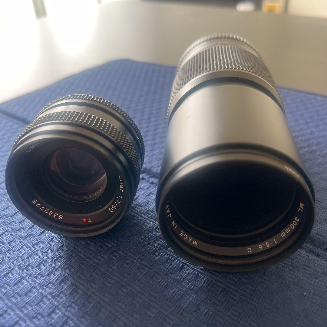 コンタックス(50m/m) F1.7 ヤシカ(300m/m) F5.6