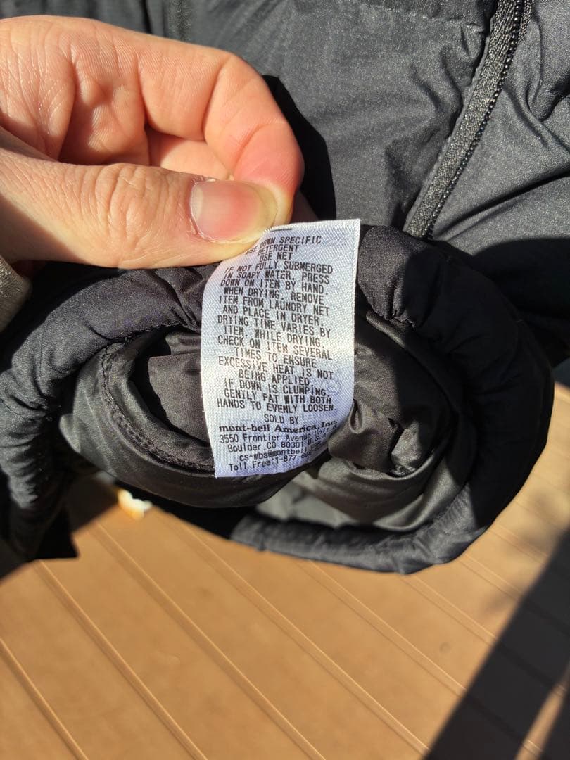 montbell Sサイズ ネージュダウンパーカー　ダウンジャケット