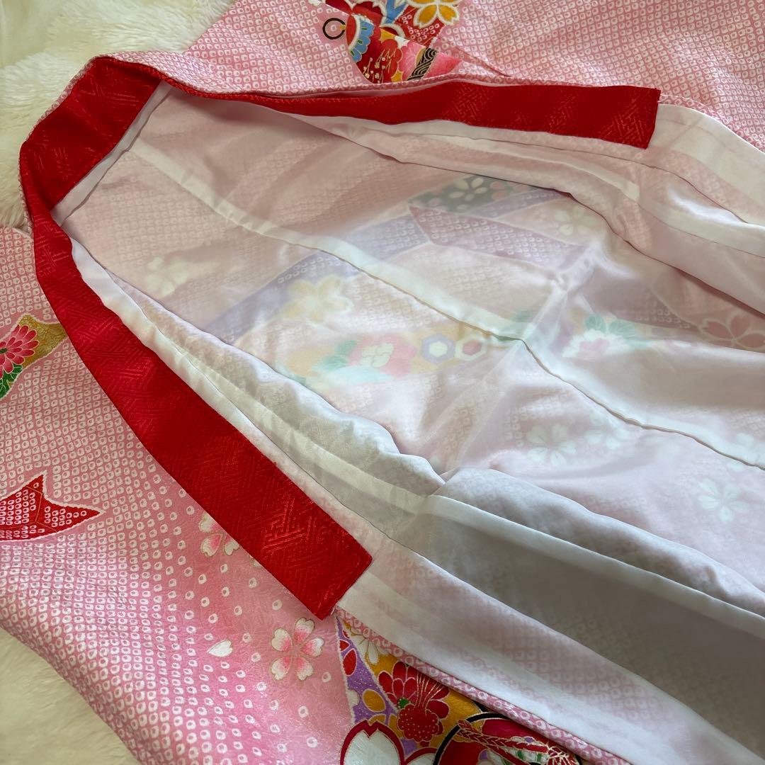 ピンク 花柄 七五三