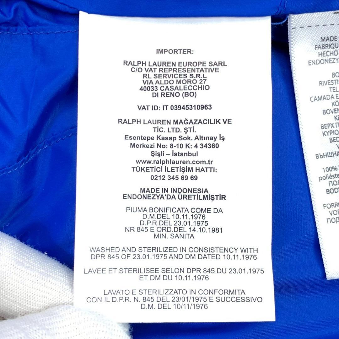 ポロラルフローレン ダウンベスト ビッグポニー ネイビー XS　E027