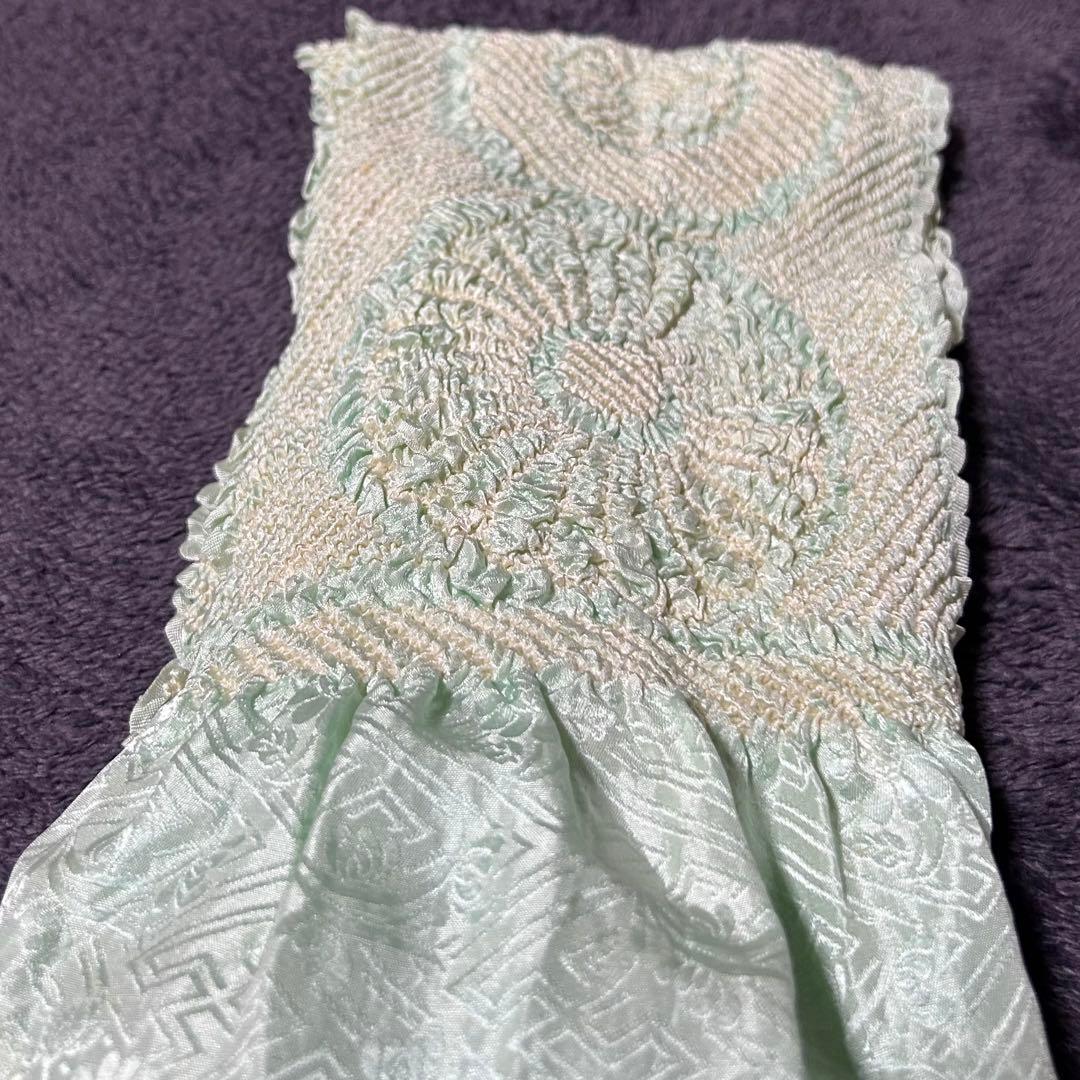 m**様 正絹　訪問着　たたき染め　フルセット　西陣唐織プラチナ箔袋帯　美品