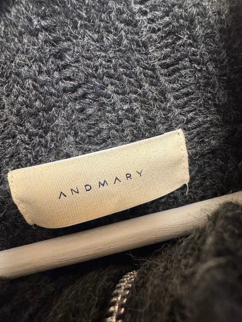 andmary Mary knit cowichan グレー