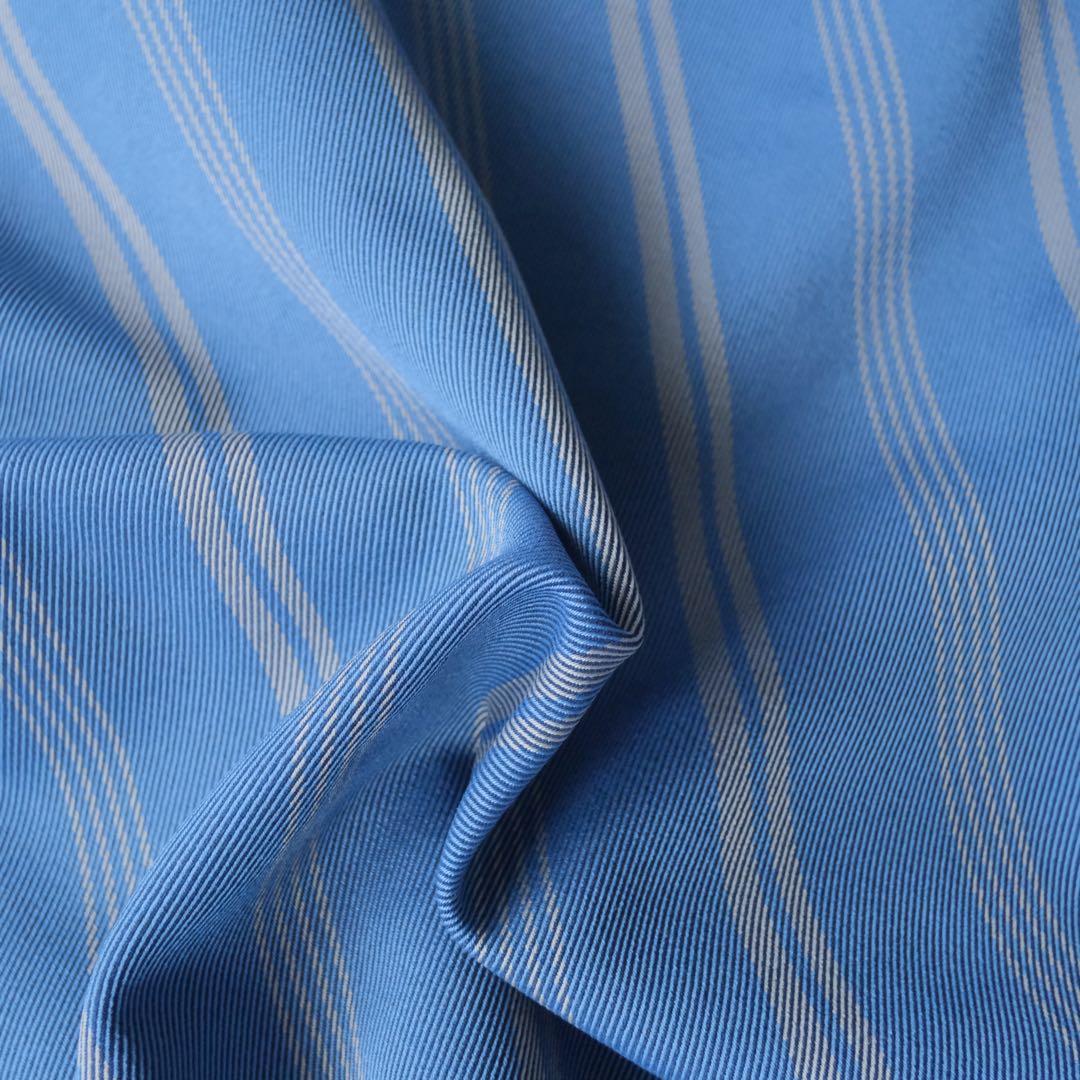 AKI NAGAI ノーカラー ストライプ 切替 ジャケット 日本製